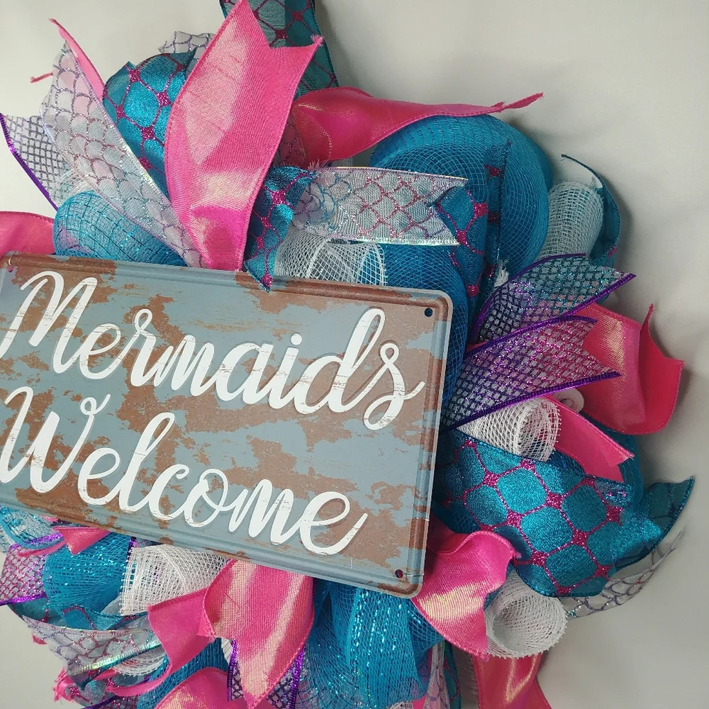 Mermaids Welcome Handmade Wreath